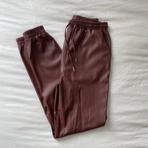 Tall Leather Jogger